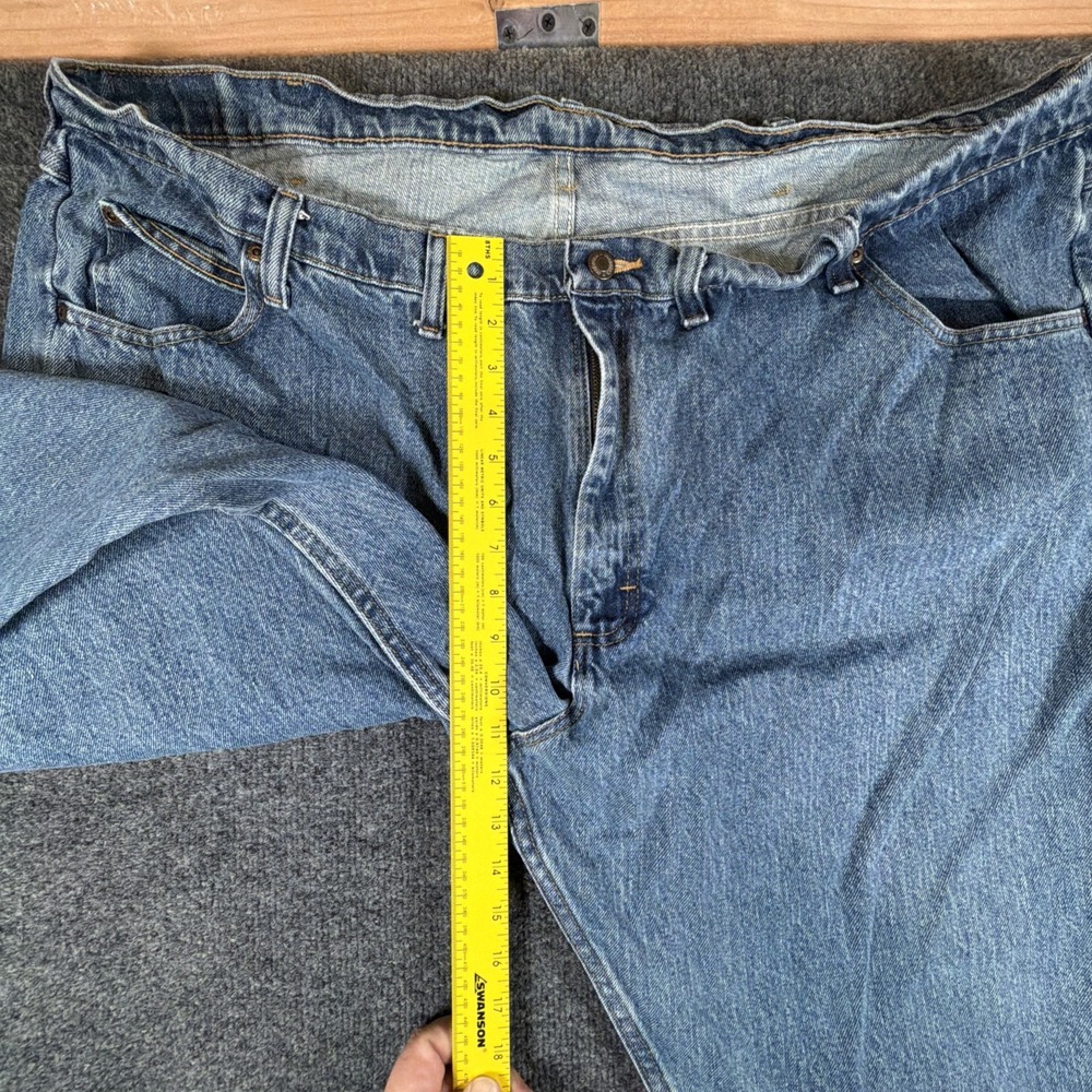 Wrangler Five Star Regular Fit Jeans Men's 48x32 (47x31 Act) Light Blue Denim - Picture 4 of 12
